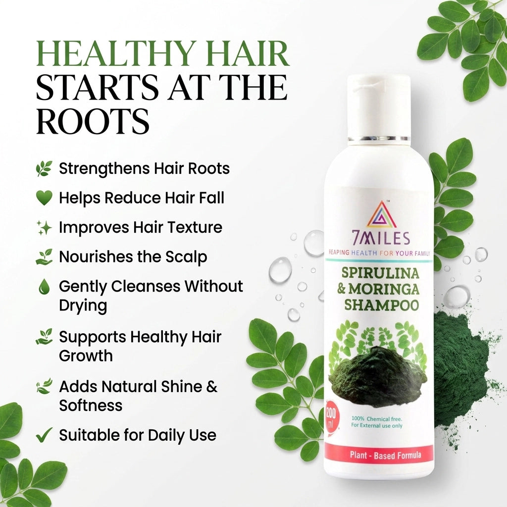 Spirulina & Moringa Shampoo